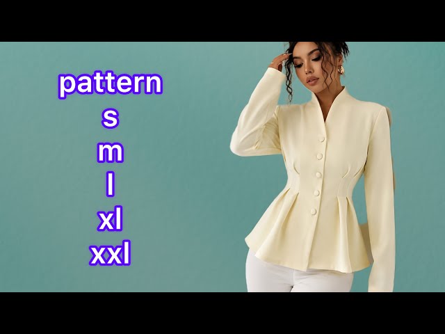 Pattern Making Tutorial | Fitted Peplum Jacket 