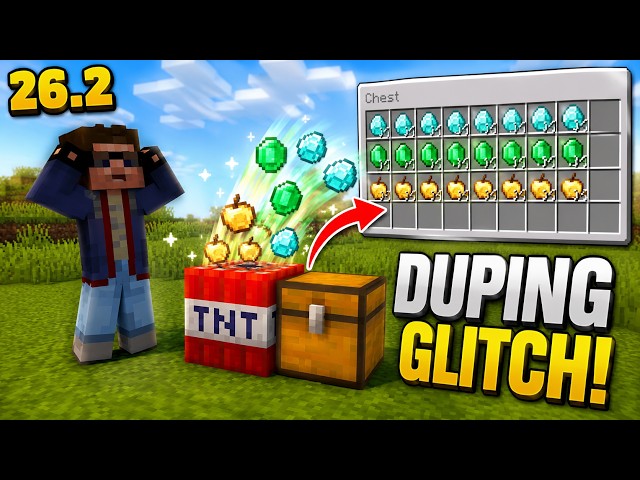 Minecraft Dupe Glitch Works on Servers?! 😱26.2 🤯 #minecraft