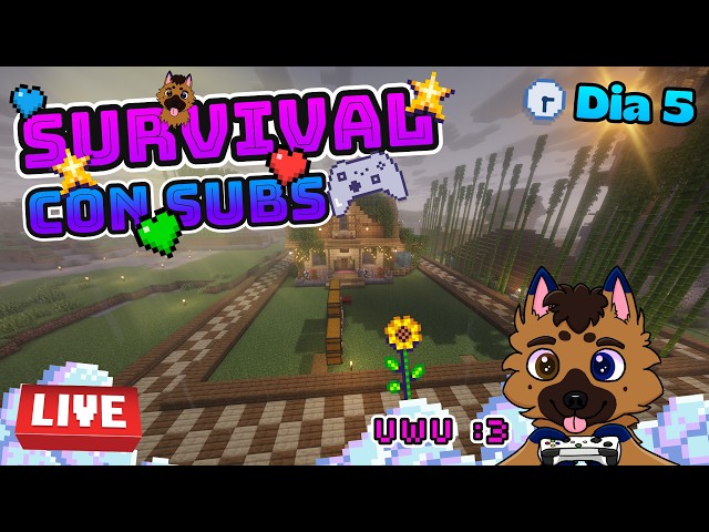 Jugando MINECRAFT CON SUBS | Día 5 | Construyendo UNAS Cositas En Mi CIUDAD!!