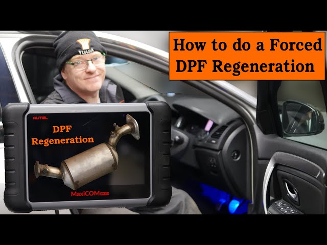 DPF Forced Regeneration using Autel MK808 - How to Auto CLEAN Diesel Particulate Filter in 30 mins 🚗