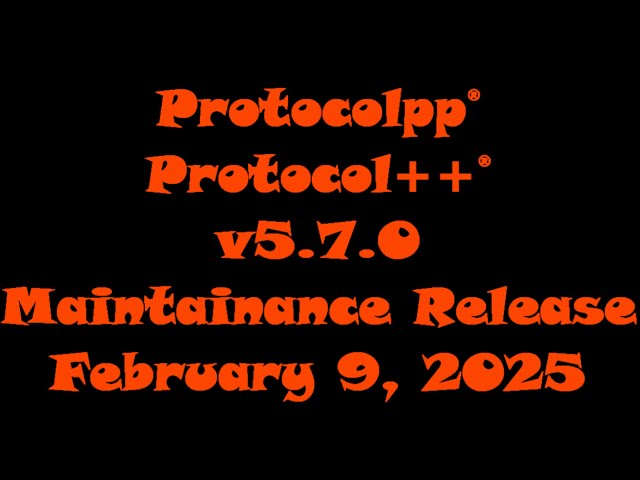 Protocolpp® v5.7.0