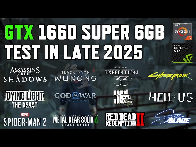 GTX 1660 SUPER - Test in 15 Games in Late 2025
