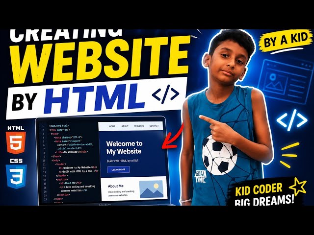 Build Your Own Website in 10 Minutes! (Even if You're a Kid)|How to Make a Real Website with HTML