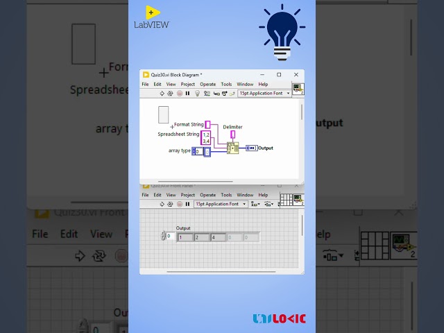 Spreadsheet String to Array Function! Unilogic Quiz: The LabVIEW Edition – #30 #LabVIEW #quiz #cld