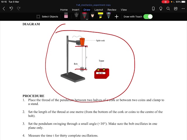 Leaving cert Physics: Mechanics Experiments Part 1