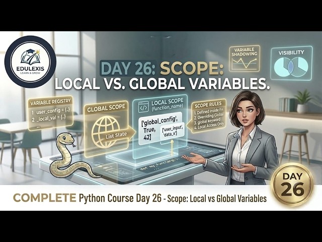 Day 26: Scope: Local vs Global variables🚀🐍 | EDULEXIS |