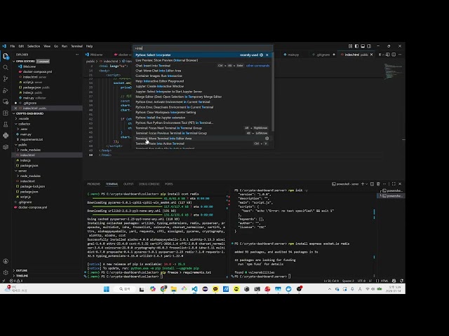 ai와 docker을 이용한 간단한 앱 제작 (Python, Node, Redis)