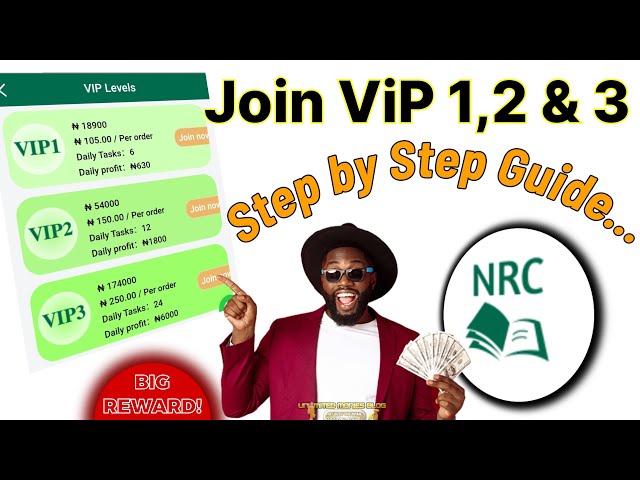 How I Joined NRC VIP 1, 2 & 3 – Full Registration & Earning Guide
