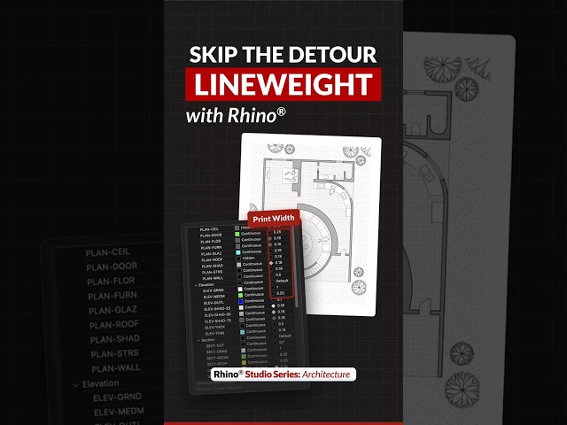Build Your Drawing Standard with Rhino | Rhino Studio Series #Shorts