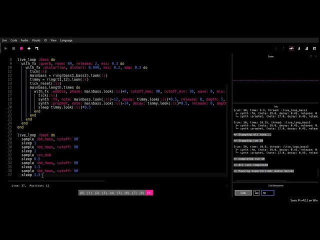 Sonic Pi Daily - Ep 18: "Doom Eternal Theme" (Mick Gordon) [bass]