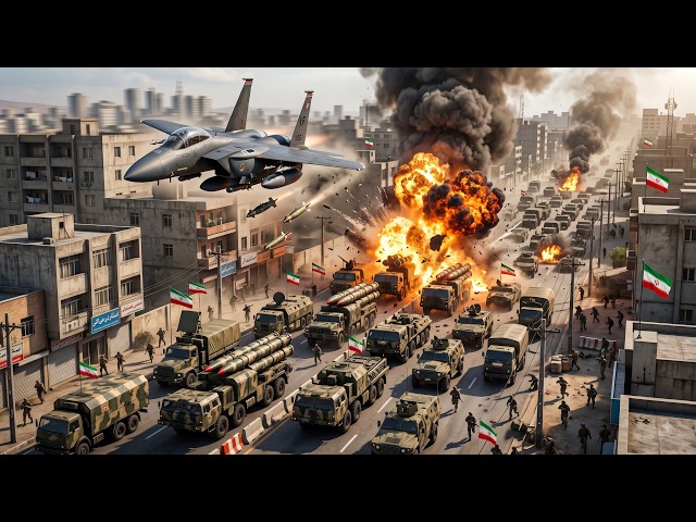 IRAN NEVER SAW IT COMING! F-15E Strike Eagles Ambush a Massive Military Convoy | Arma 3