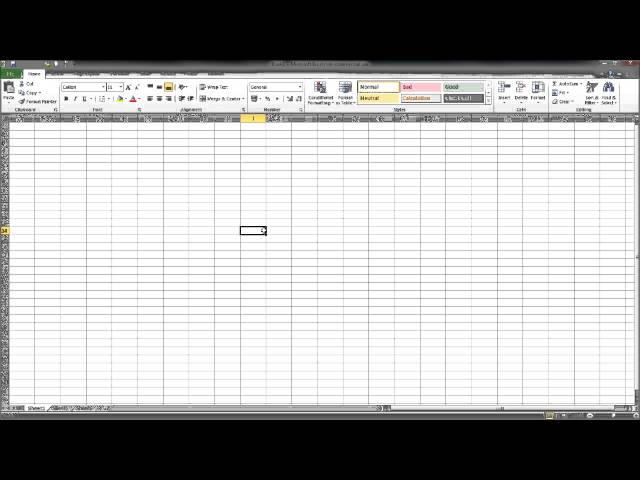 Learn Microsoft Excel - Free Excel Tutorial Part 1