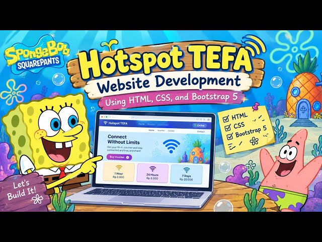 Hotspot TEFA Website Development Using HTML, CSS, and Bootstrap 5 | Arvelia Diandra K - XI TKJ 1