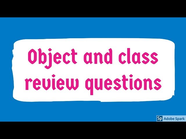 Java questions: Object and class