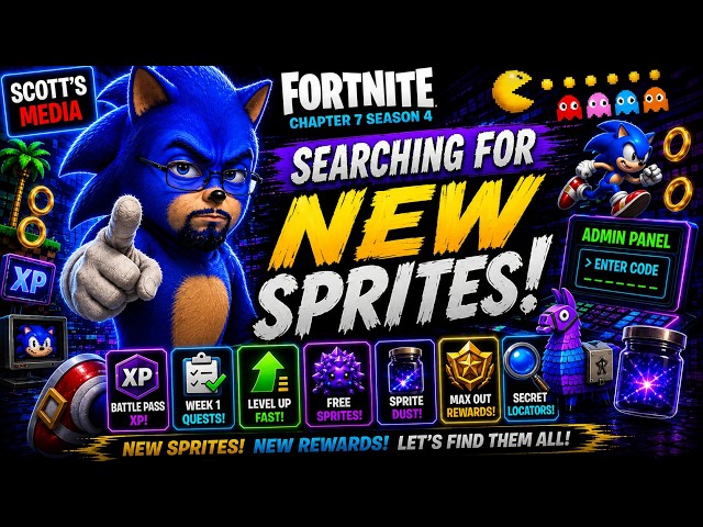 FORTNITE OVERRIDE LIVE! SEARCHING FOR NEW SPRITES! | Chapter 7 Season 4