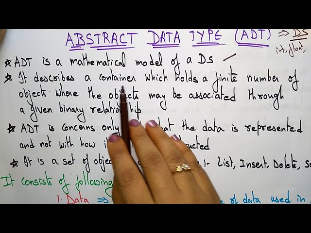 Abstract Data Type | DS |  Data Structures | Lec-05 | Bhanu Priya