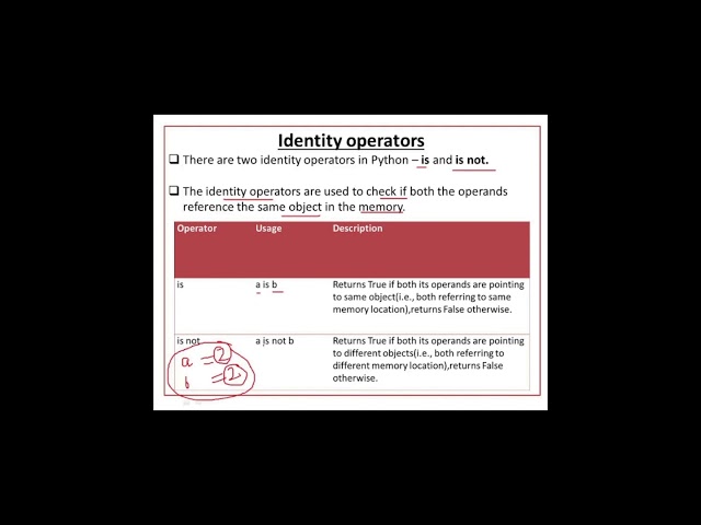 Identity Operators in Python | Python Identity Operators #python #pythonbasicsforbeginners #python3