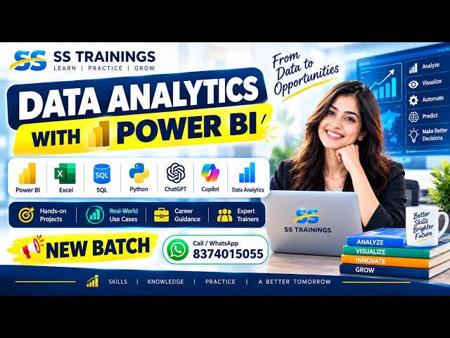 Data Analytics Course in Hyderabad |Data Analyst Training|Power BI + SQL+Python Gen AI - 8374015055