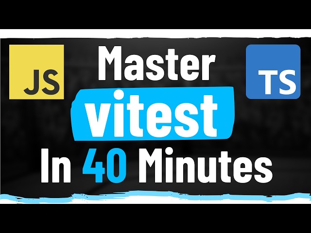 Vitest Crash Course | Tutorial from WebDevSimplified