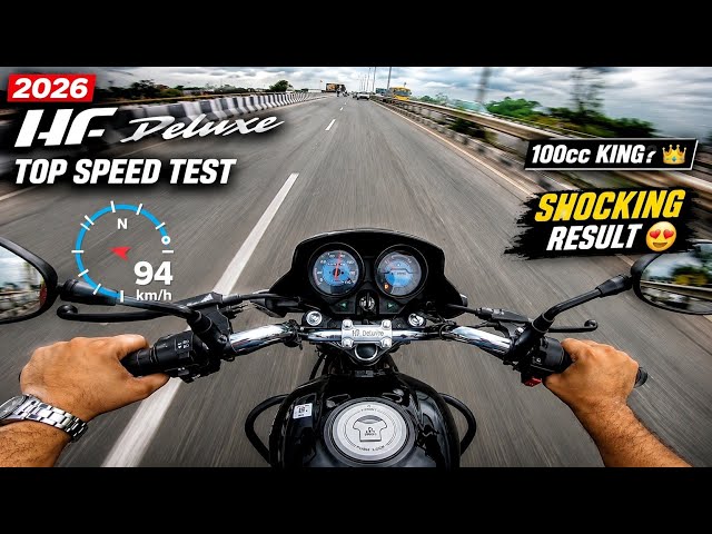 2026 Hero HF Deluxe All Black Top Speed Test & Gear Challenge 🤯🔥 | 