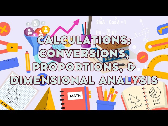 Mastering Naplex Calculations #03: Conversions, Proportions & Dimensional Analysis