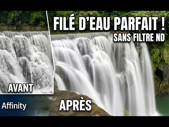 AFFINITY: Simulate a LONG PAUSE - Water trail effect & Erase crowd (Dynamic Stack)