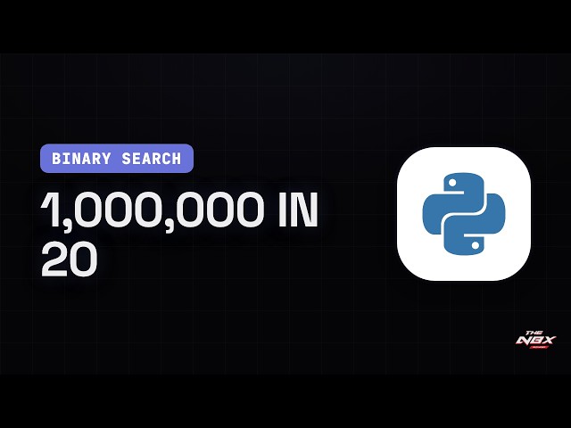 Binary Search — 1,000,000 Items in 20 Guesses