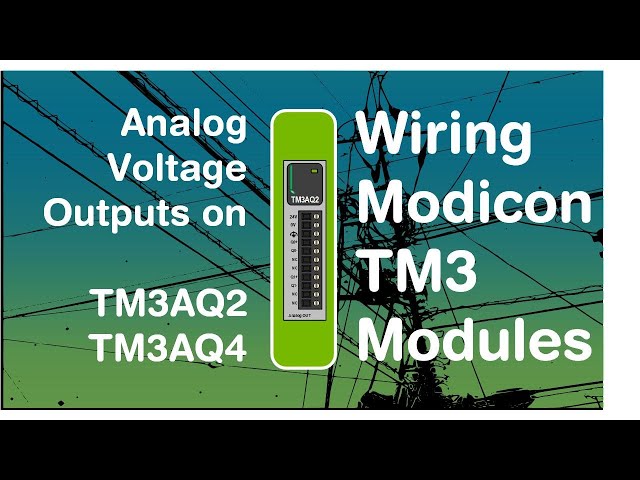 Wiring analog voltage (0-10V) outputs from a TM3 module (Schneider Modicon PLC module) (Video 15 )