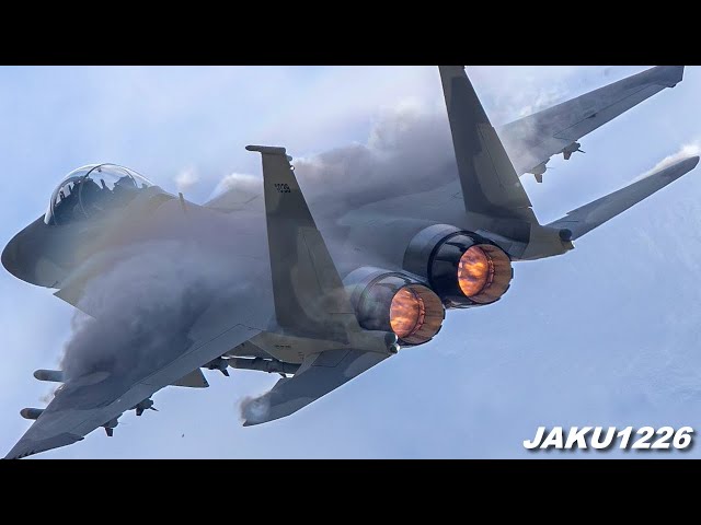 Demostración del F-15 Advanced Eagle en el Spirit of St. Louis Air Show 2024