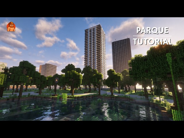¿Cómo construir un PARQUE CENTRAL en Minecraft? | Tutorial EP.10