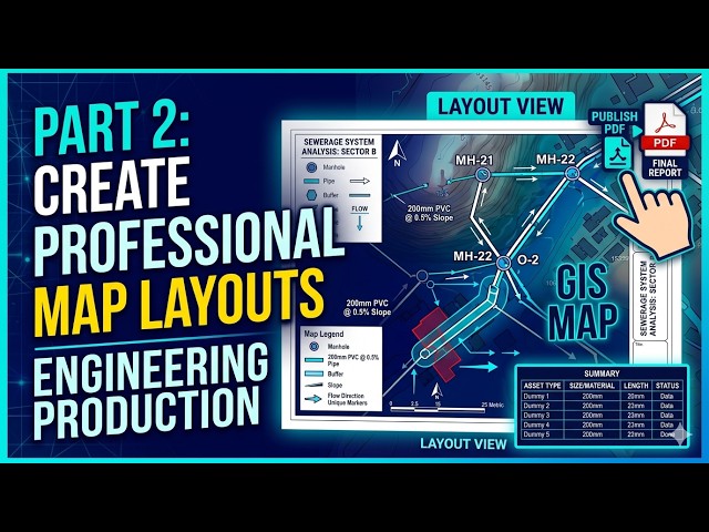 GIS Map Layout Tutorial: From Raw Utility Data to Print-Ready PDF