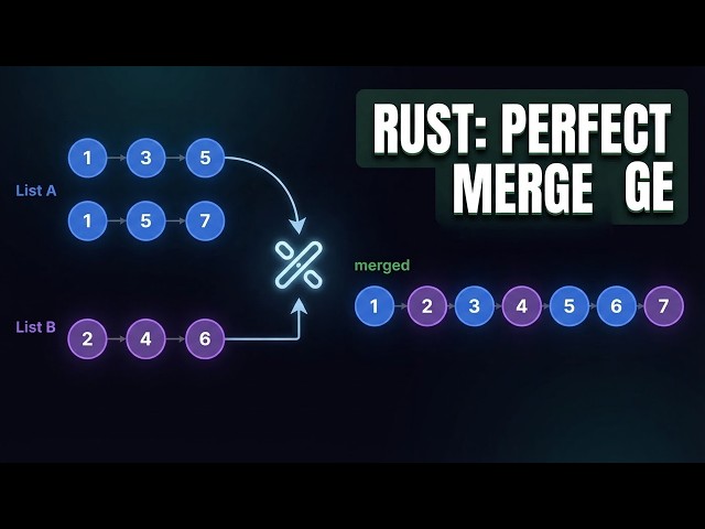Merge Two Sorted Linked Lists — Recursion & Ownership in Rust (LeetCode 21)