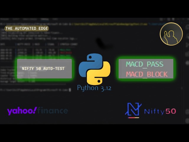 Backtesting the NIFTY 50 with Python (MACD Strategy)