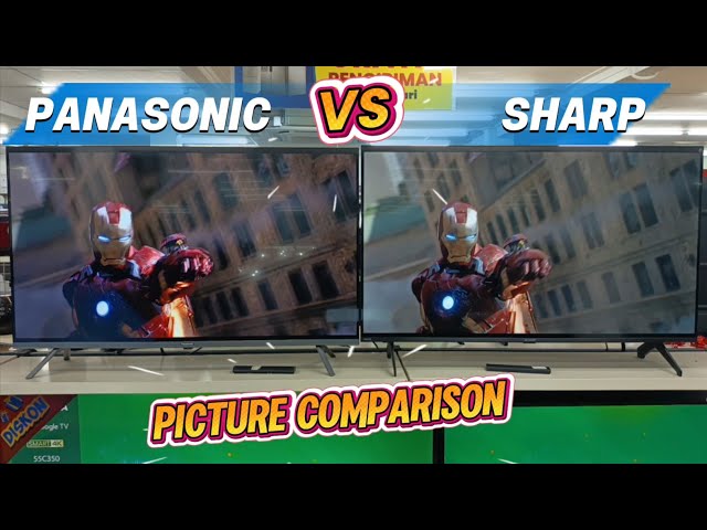 Panasonic vs Sharp LED TV 4K || Picture Comparison TV
