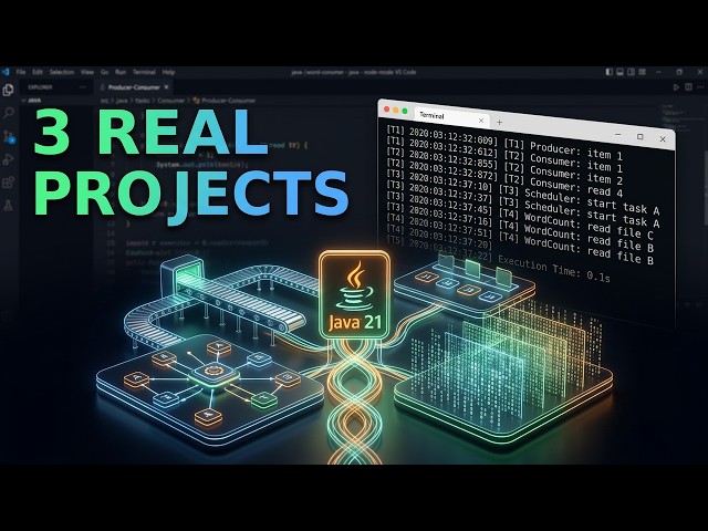 3 Java 21 Concurrency Projects Every Backend Dev Should Build (Virtual Threads Included) #coding