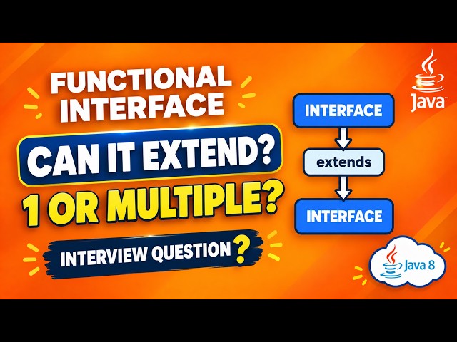 Functional Interface in Java 8 | Can It Extend 1 or Multiple Interfaces? |  Java Interview Questions