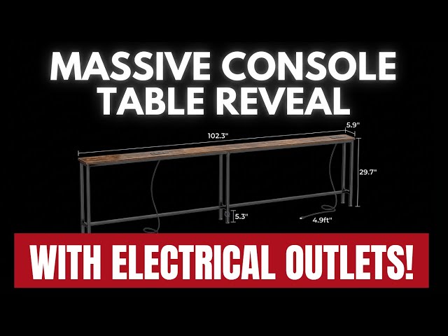The Perfect Narrow Console Table With Electrical Outlets From Superjare!