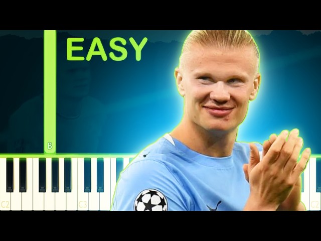 Haaland Song (Ha Ha Ha) - EASY Piano Tutorial