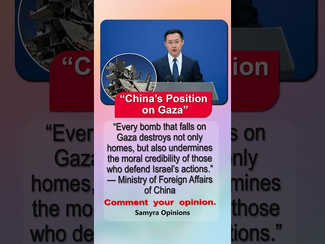 “China’s Explosive Gaza Statement Sparks Global Debate Over Israel War” #trendingnow