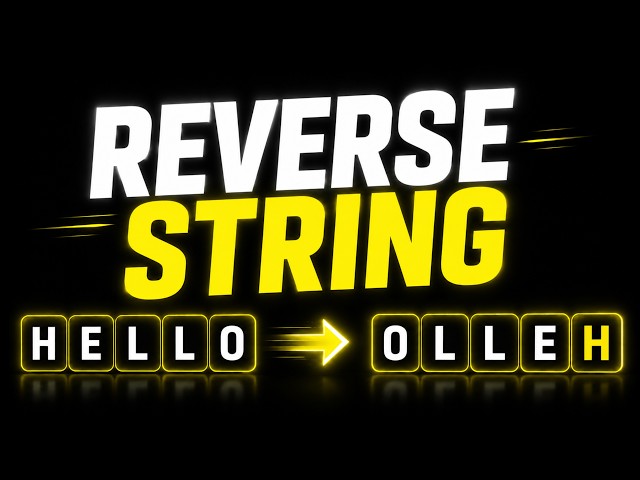 Java String Interview Question: Reverse a String