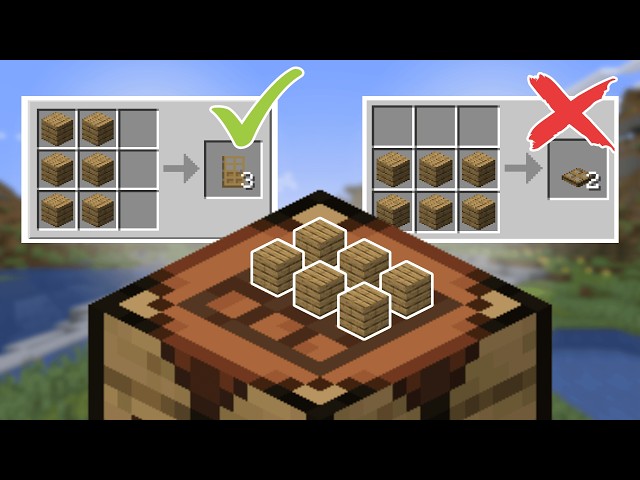 How Inefficient Are Minecraft Crafting Recipes?
