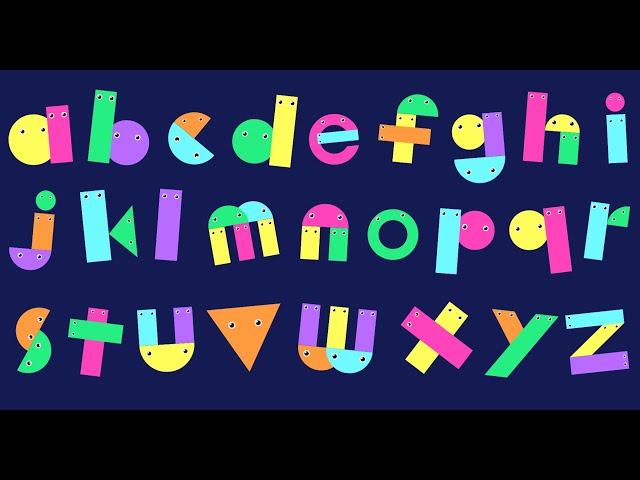 ABC Song with Shapes | A to Z Lowercase & Uppercase Letters Animation | Fun Alphabet Learning Video