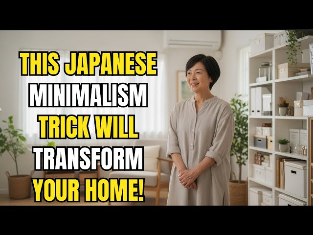 How to simplify life after 60! Japanese minimalist philosophy