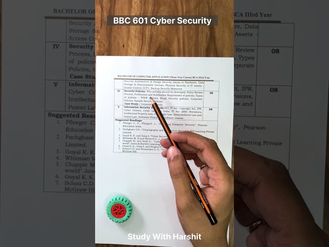 🔥 BBC 601 Cyber Security | AKTU BCA 6th Semester New Syllabus 2026–27 | Complete Syllabus Analysis