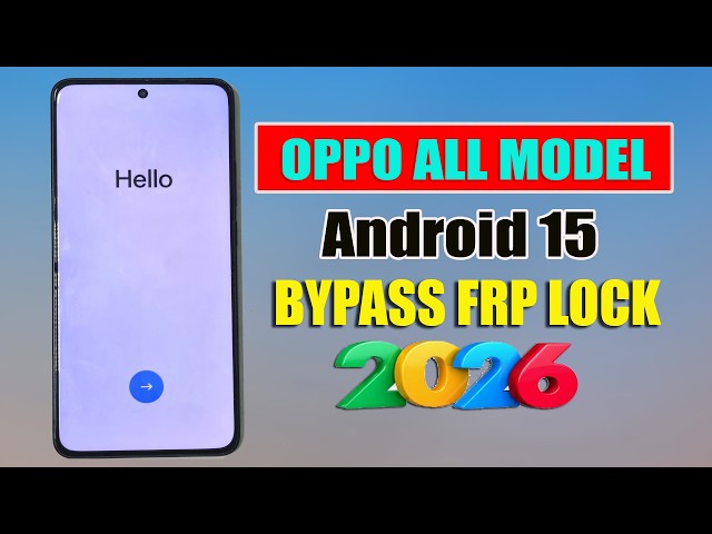 Oppo All Model Android 15 FRP Bypass Easy Way 100% Working