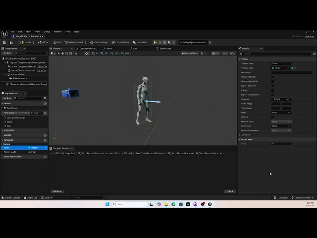 DAGV 3801 Adding Player Variables