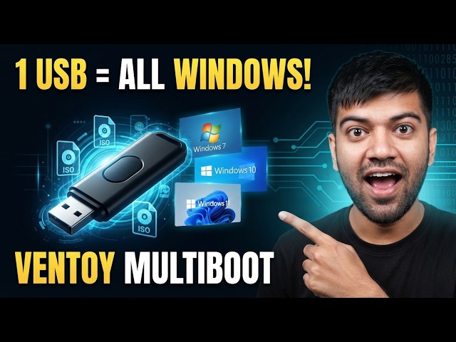 How to Make Multiboot USB with Ventoy | Windows 8, 10, 11 & More in One Pendrive