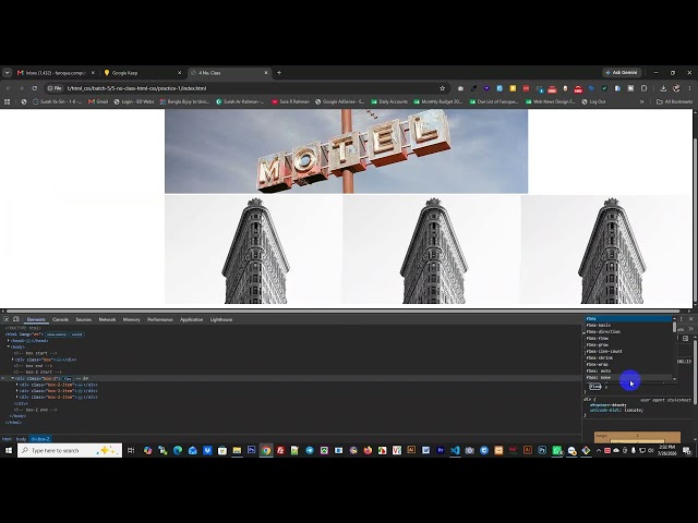 5 No. Class HTML CSS | Batch 5 | S A Faroque