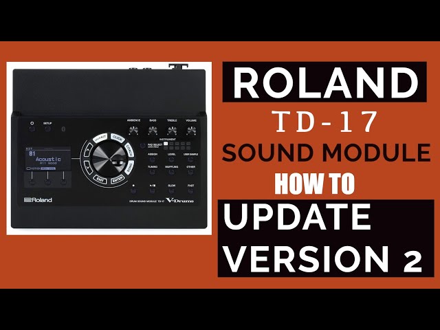 How to Update Roland TD-17 Version 2