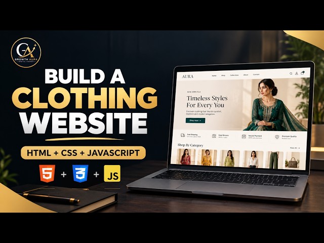 HTML CSS JavaScript Project for Beginners | Clothing Website | Tamil